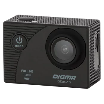 Видеокамера экшн Digma(DiCam 235 черная)